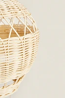 ABAT-JOUR PLAFONNIER ENFANT MONTGOLFIÈRE ROTIN