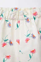 EMBROIDERED FLORAL SHORTS