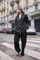 WRINKLE LOOK PANTS