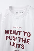 PRINTED SLOGAN T-SHIRT