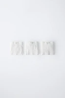AGES -6/ THREE-PACK OF RIBBED BOXERS WITH LABEL
