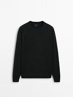 100% wool knit sweater