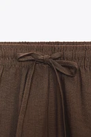 DRAWSTRING MINI SHORTS