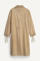 LIMITED EDITION SUEDE LEATHER TRENCH COAT