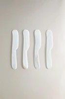 LOT COUTEAUX À BEURRE NACRE (LOT DE 4)
