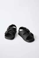 BUCKLED SANDALS