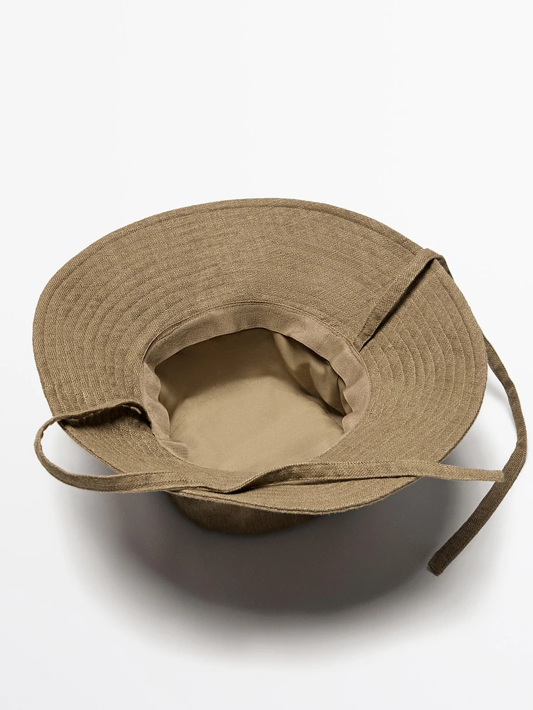 Bucket hat with bow