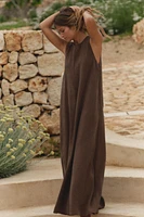 ROBE MI-LONGUE FLUIDE À VOLUME