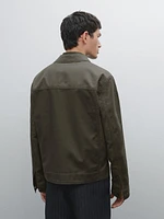 Veste coton et lin avec poches
