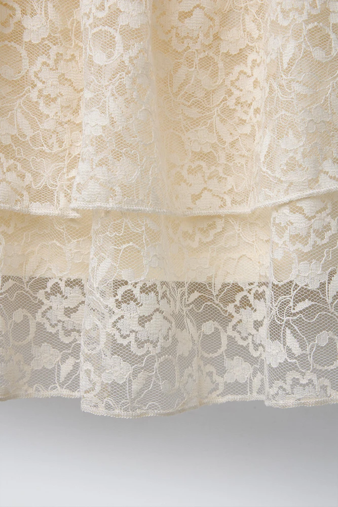 LACE MIDI SKIRT