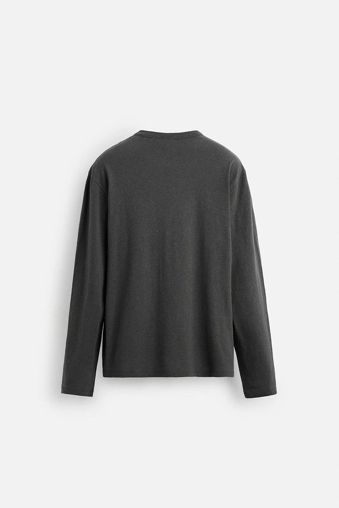 T-SHIRT EN COTON ET CHANVRE