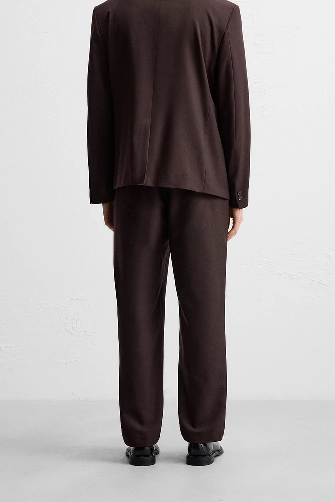 REGULAR FIT SUIT PANTS
