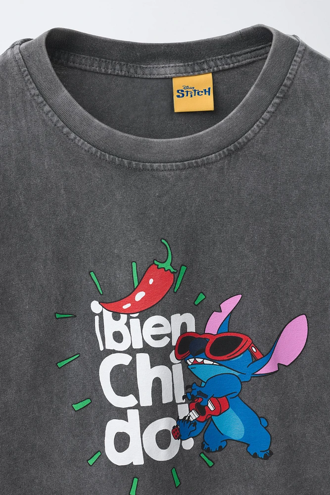 T-SHIRT DÉLAVÉ LILO & STITCH © DISNEY
