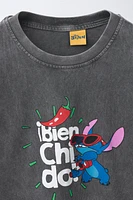 T-SHIRT DÉLAVÉ LILO & STITCH © DISNEY