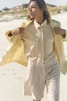 MINIMAL LINEN BLAZER ZW COLLECTION