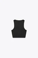 SLEEVELESS CROP TOP