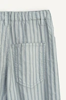 LIMITED EDITION LINEN STRIPED PANTS