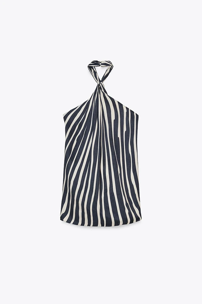 TOP HALTER RAYURES ZW COLLECTION