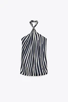 TOP HALTER RAYURES ZW COLLECTION