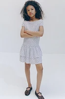 RUFFLED TEXTURED DRESS