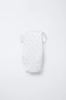 FIVE-PACK OF EMBROIDERED FLORAL BODYSUITS