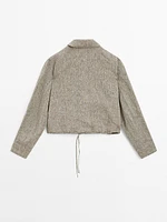 Veste bomber 100 % lin