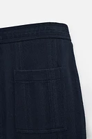 STRIPED JACQUARD SHORTS