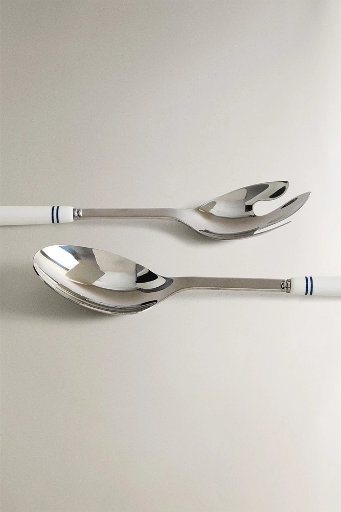 ENSEMBLE COUVERTS SALADE CÉRAMIQUE (LOT DE 2)