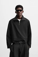 TECHNICAL QUARTER-ZIP SWEATSHIRT
