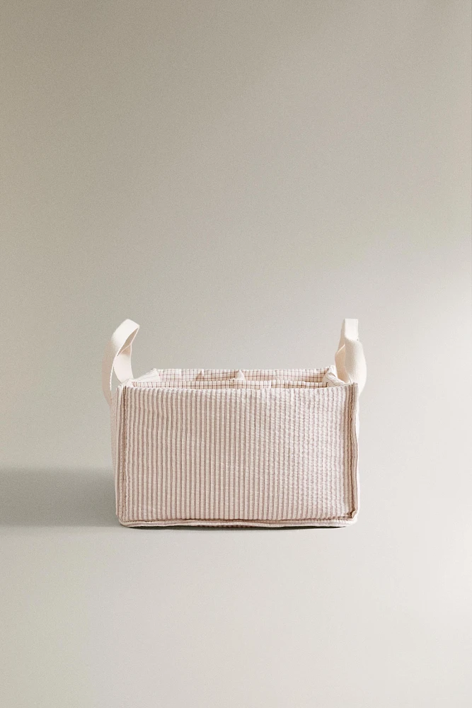 CHILDREN’S SQUARE TABLE ORGANIZER WITH HANDLES