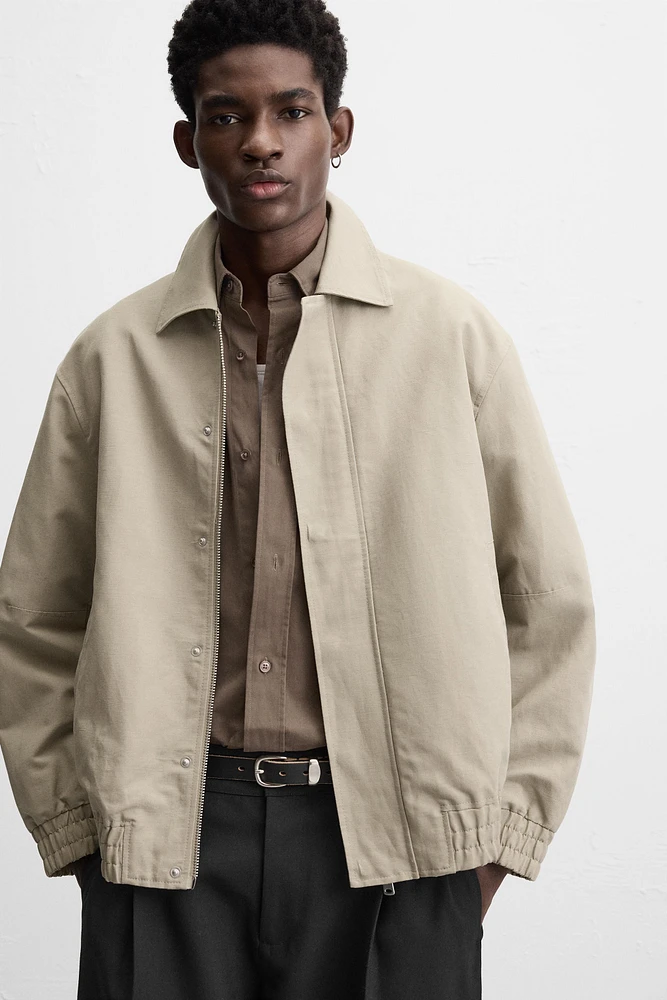 COTTON AND LINEN BLEND JACKET