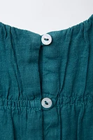 100% LINEN OVERALLS