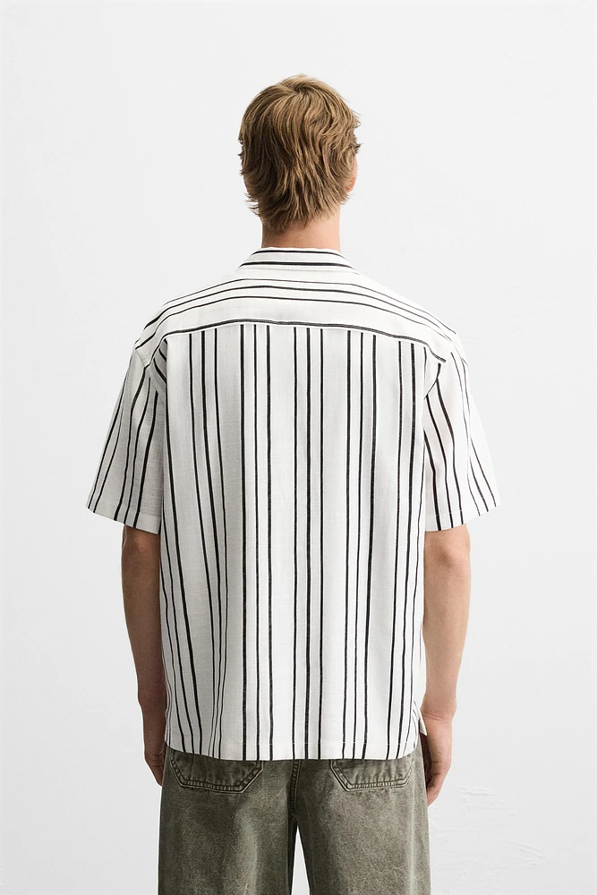 FLOWY STRIPED SHIRT