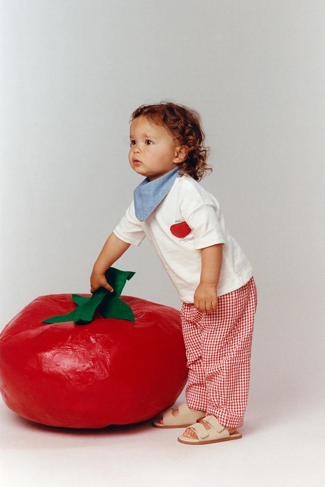 T-SHIRT À PIÈCE TOMATE