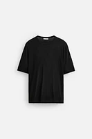 FLOWY KNIT T-SHIRT