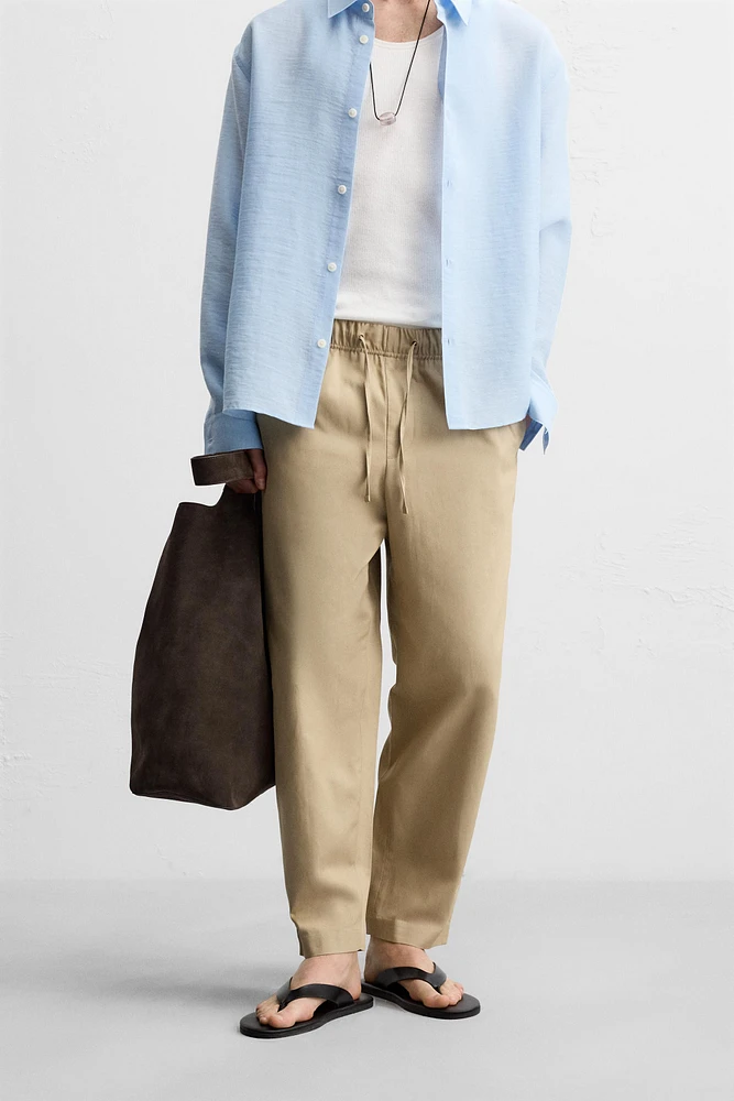 PANTALON RELAXED FIT COTON - LIN