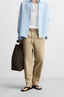 PANTALON RELAXED FIT COTON - LIN