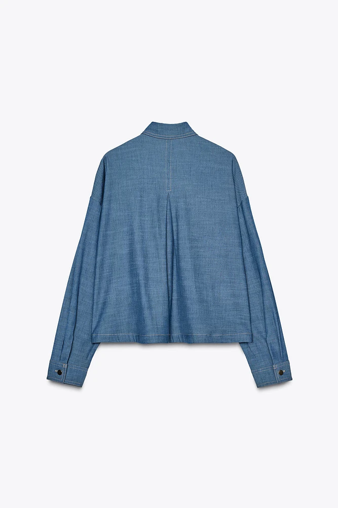 CHEMISE À POCHES PLAQUÉES