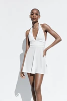 SHORT HALTER DRESS