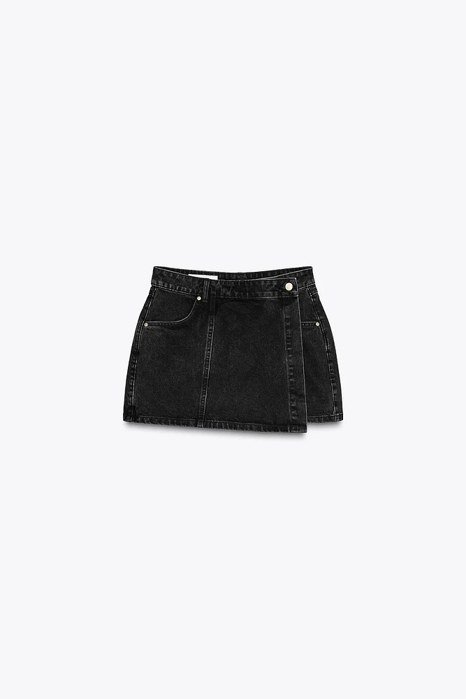 Z1975 WRAP DENIM SKORT
