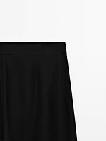 Jupe-culotte longue lin