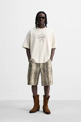 WASHED PRINT T-SHIRT