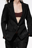 WRINKLED ORGANZA BLAZER