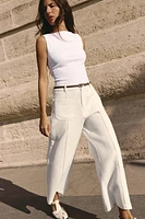 BRAIDED BELT CULOTTES