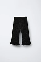 CROCHET LACE KNIT PANTS