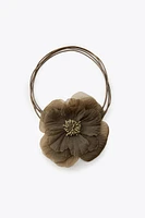 TULLE FLOWER NECK CORD