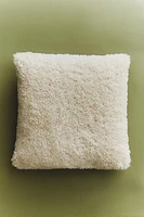 FAUX SHEARLING THROW PILLOW COVER