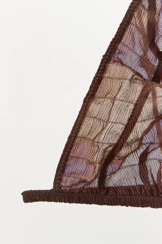 LIMITED EDITION STRUCTURED SILK BRALETTE