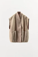 LIMITED EDITION 100% LINEN COMBINATION VEST