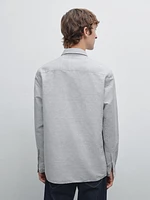 Chemise regular fit chinée